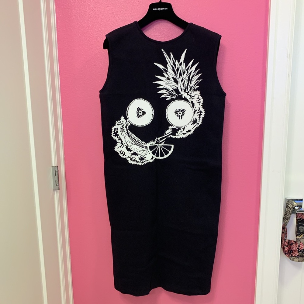 Open ceremony knit bodycon dress